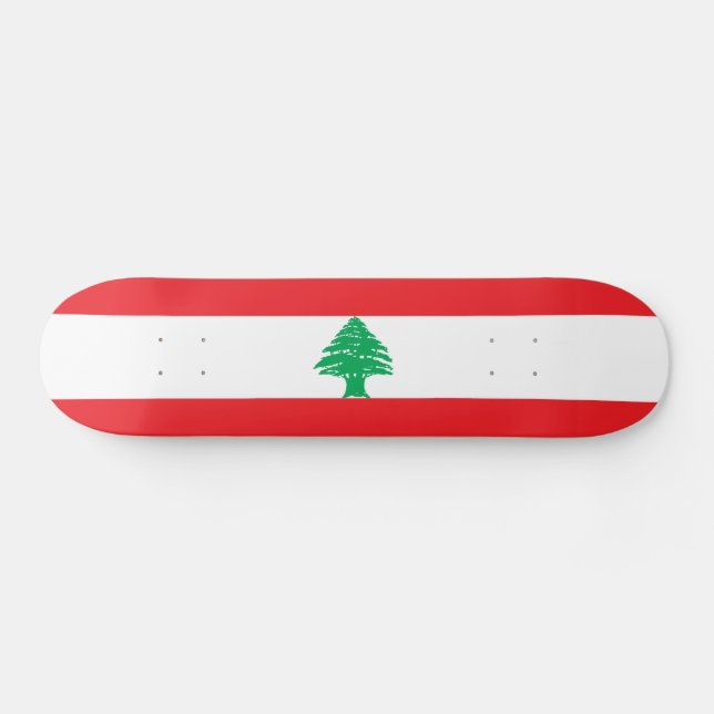 Libanon-Flagge Skateboard (Horizontal)