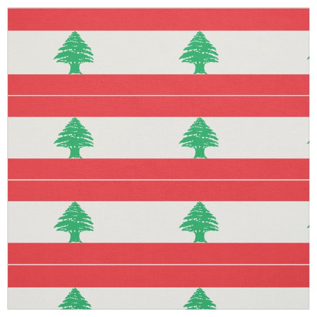 Libanon-Flagge Stoff (Muster)
