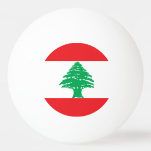 Libanon-Flagge Tischtennisball