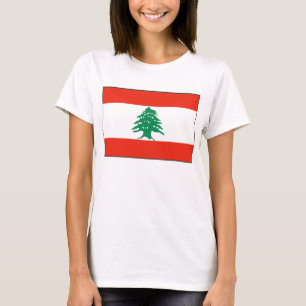 Libanon Flagge x Karte T - Shirt