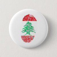 Libanon Flaggen Fingerprint Land Prix