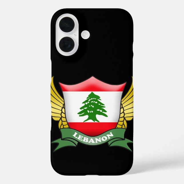 Libanon-Flaggenmarke Case-Mate iPhone Hülle (Rückseite)