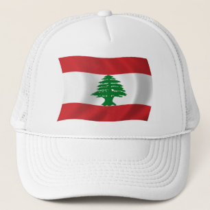 Libanon-Flaggenmütze Truckerkappe