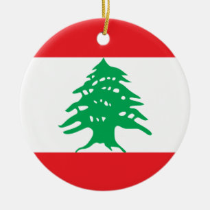 Libanon-Flaggenverzierung Keramik Ornament