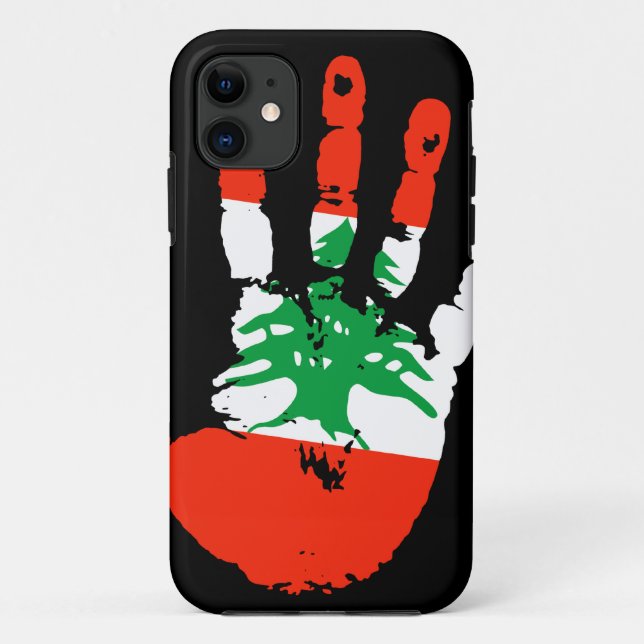 Libanon Handabdruck iPhone 5 Hülle (Rückseite)