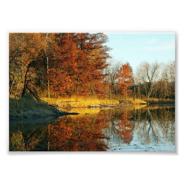 Libanon-Hügel Herbst Fotodruck (Vorne)