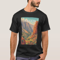 Libanon Illustration Reise Kunst Vintage