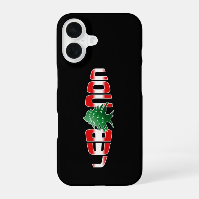 Libanon iPhone 16 Hülle (Rückseite)
