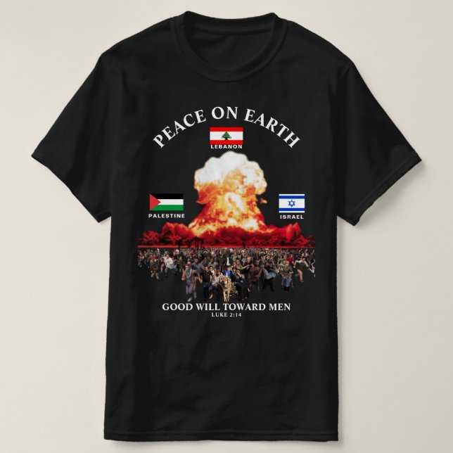 Libanon - Israel - Palästinensischer Krieg (Luke 2 T-Shirt (Design vorne)