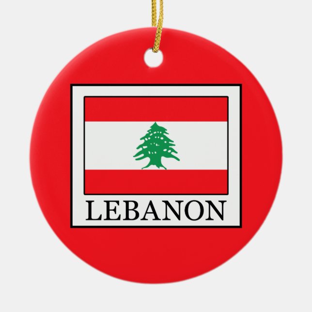 Libanon Keramik Ornament (Vorne)
