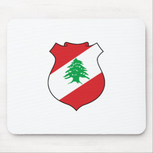 Libanon Landeswappen Symbol Emblem Flagge Mousepad