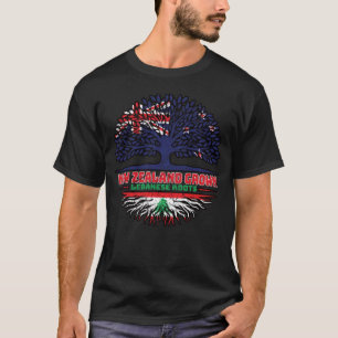 Libanon Libanese Neuseeländer Neuseeland Baum T-Shirt