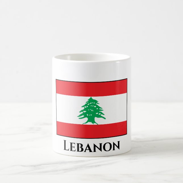 Libanon (libanesische Flagge) Kaffeetasse (Mittel)