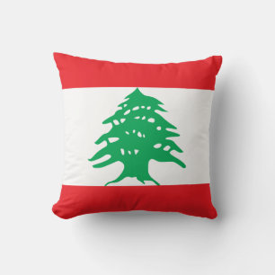 Libanon (libanesische Flagge) Kissen