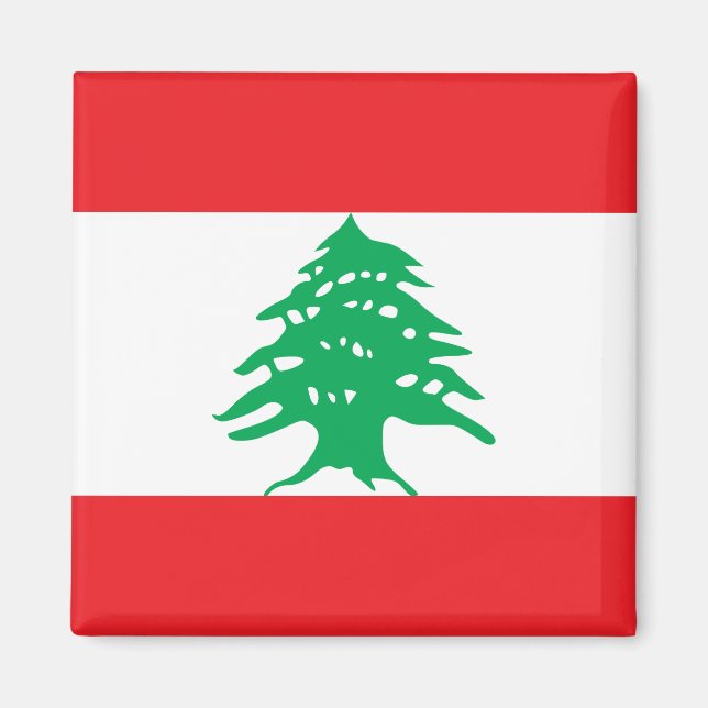 Libanon (libanesische Flagge) Magnet (Vorne)