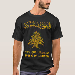 Libanon, Libanon-Pass, Libanon-Karte, Libanon-Flag T-Shirt