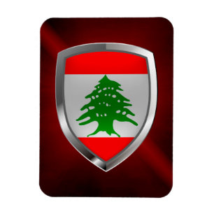 Libanon-Metallic-Emblem Magnet