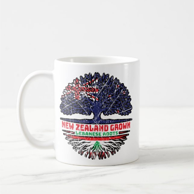 Libanon Neuseeländischer Treuhandbaum Kaffeetasse (Links)