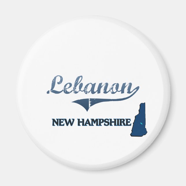 Libanon New Hampshire City Classic Magnet (Vorne)