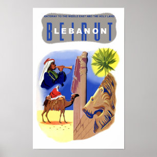 Libanon-Reiseplakat Poster