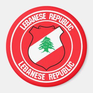 Libanon-Runde Magnet