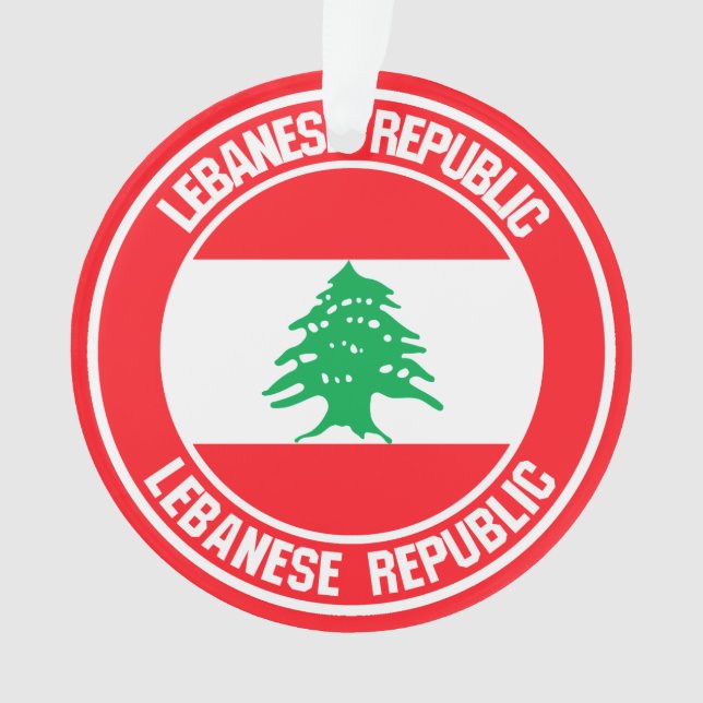 Libanon-Runde Ornament (Vorderseite)