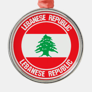Libanon-Rundemblem Ornament Aus Metall