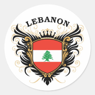 Libanon Runder Aufkleber