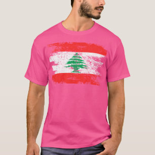 Libanon Shirt Geschenk Länderflagge Patriotische R