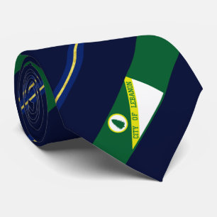 Libanon (Tennessee) Stadtflagge Neck Tie Krawatte