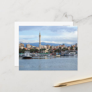 Libanon Tripoli Al Mina Fischerboote in der Altsta Postkarte