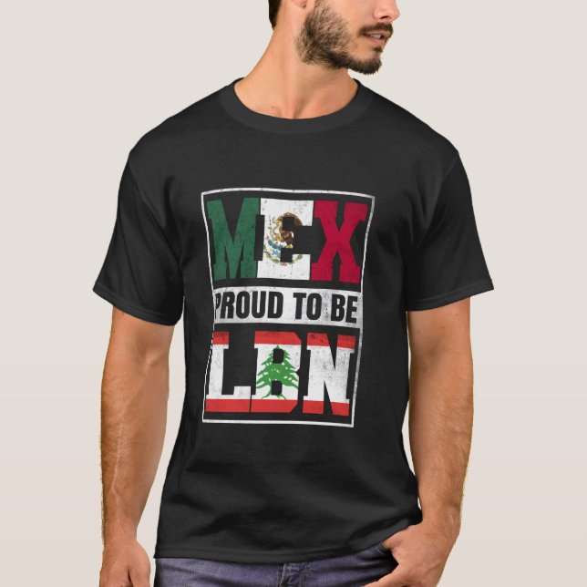 Libanon und Mexiko-Heri T-Shirt (Vorderseite)