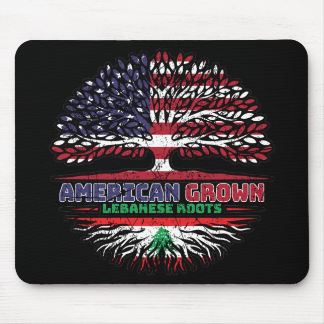Libanon - USA - Vereinigte Staaten von Amerika - V Mousepad (Vorne)