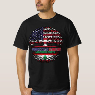 Libanon - USA - Vereinigte Staaten von Amerika - V T-Shirt