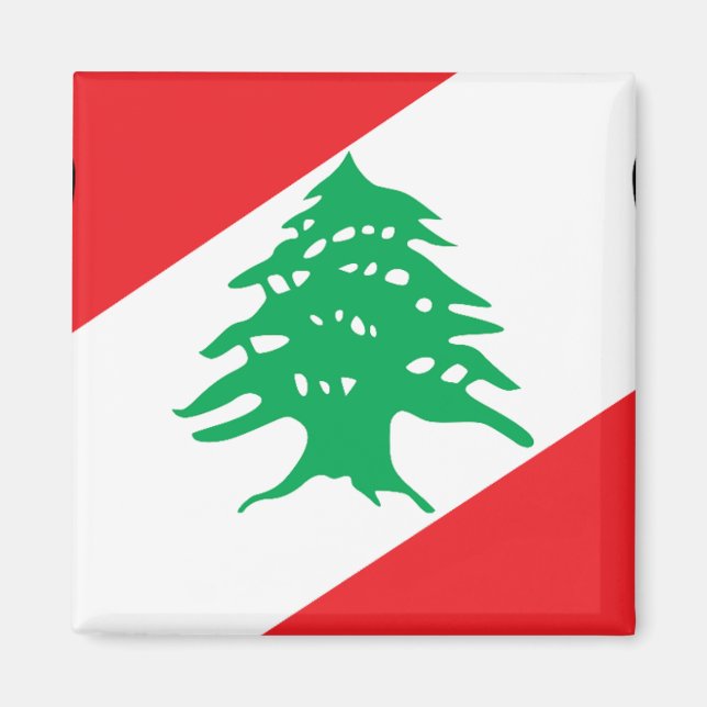 Libanon-Wappen Magnet (Vorne)