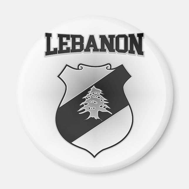 Libanon-Wappen Magnet (Vorne)