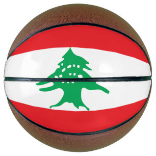 Libanonflagge Basketball