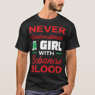 Libanonflagge Beirut Lobnan Lover libanesische Gir T-Shirt