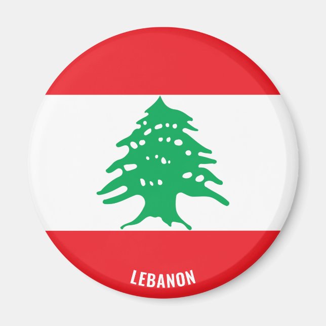 Libanonflagge Charming Patriotic Magnet (Vorne)