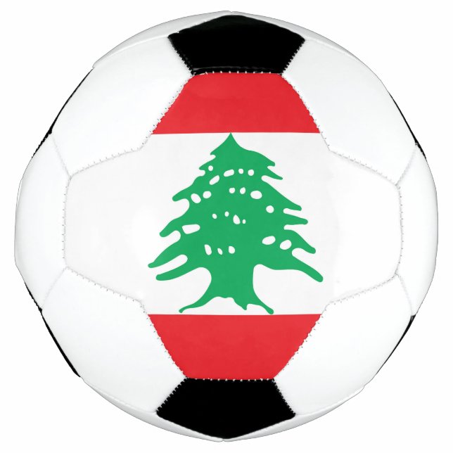 Libanonflagge Fußball (Vorderseite)