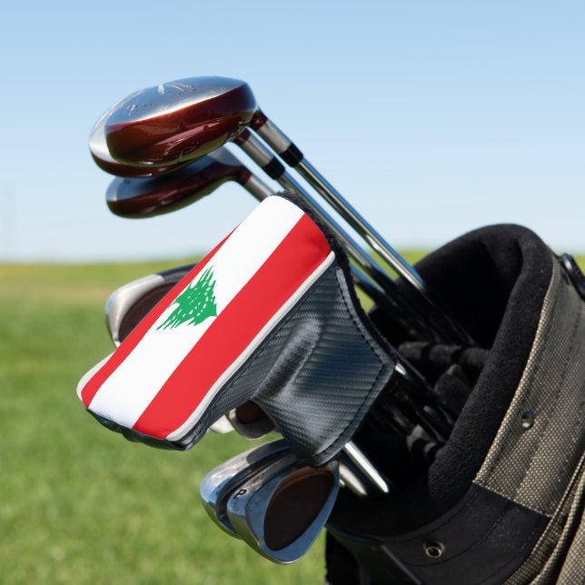 Libanonflagge Golf Headcover (In Situ)