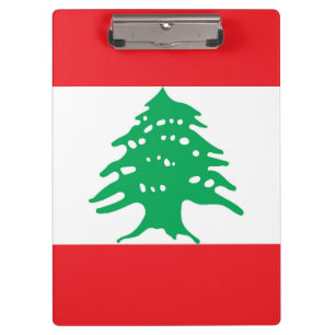 Libanonflagge Klemmbrett