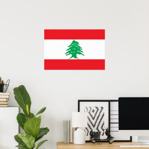 Libanonflagge Poster