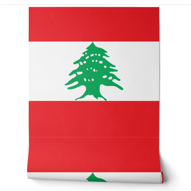 Libanonflagge Tapete (Abrollen)