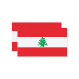 Libanonflagge Visitenkarte