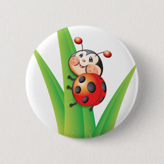 Libby der Marienkäfer-Knopf Button