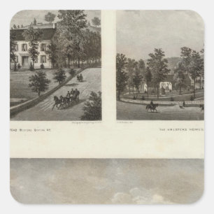 Libby, Residenzen von Halstead Quadratischer Aufkleber