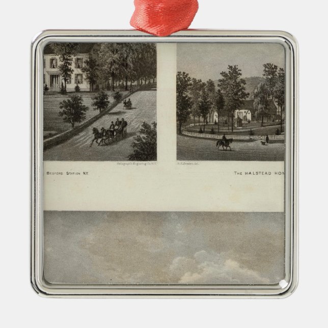 Libby, Residenzen von Halstead Silbernes Ornament (Vorne)