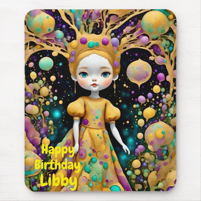 LIBBY ~ Seltsames Geburtstagskind ~ Mousepad (Vorne)