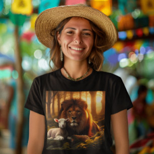 LIBE UND LAMB CHRISTLICHE T - SHIRT